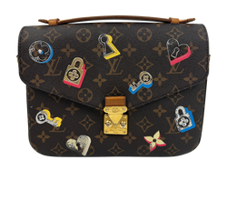 Metis Pochette Keys Lock, Canvas, Mono, Marron,DU4138,2*